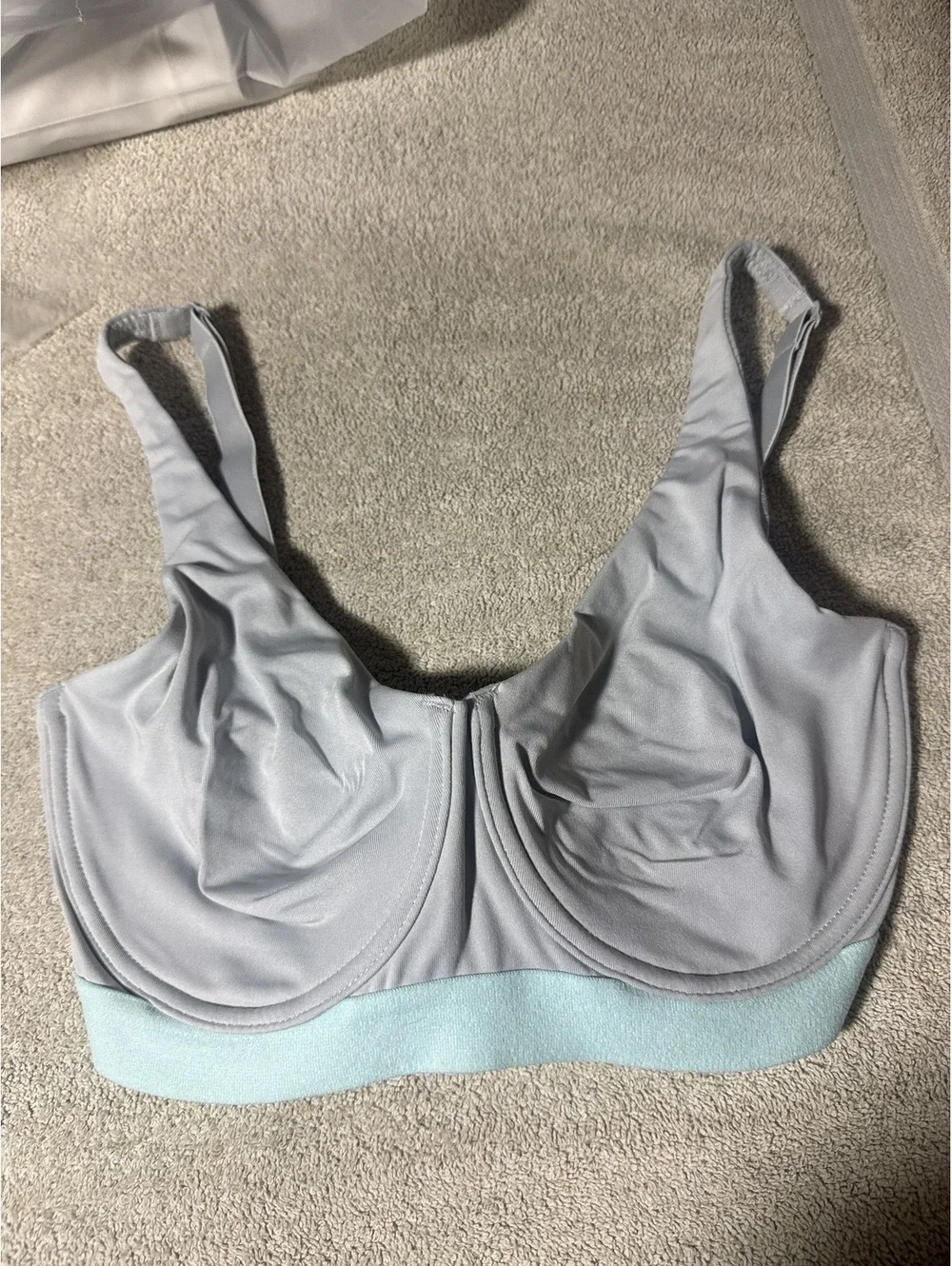 Natori Recharge Bra Size 32D Color Highrise/Aqua Sky NWT MSRP $66